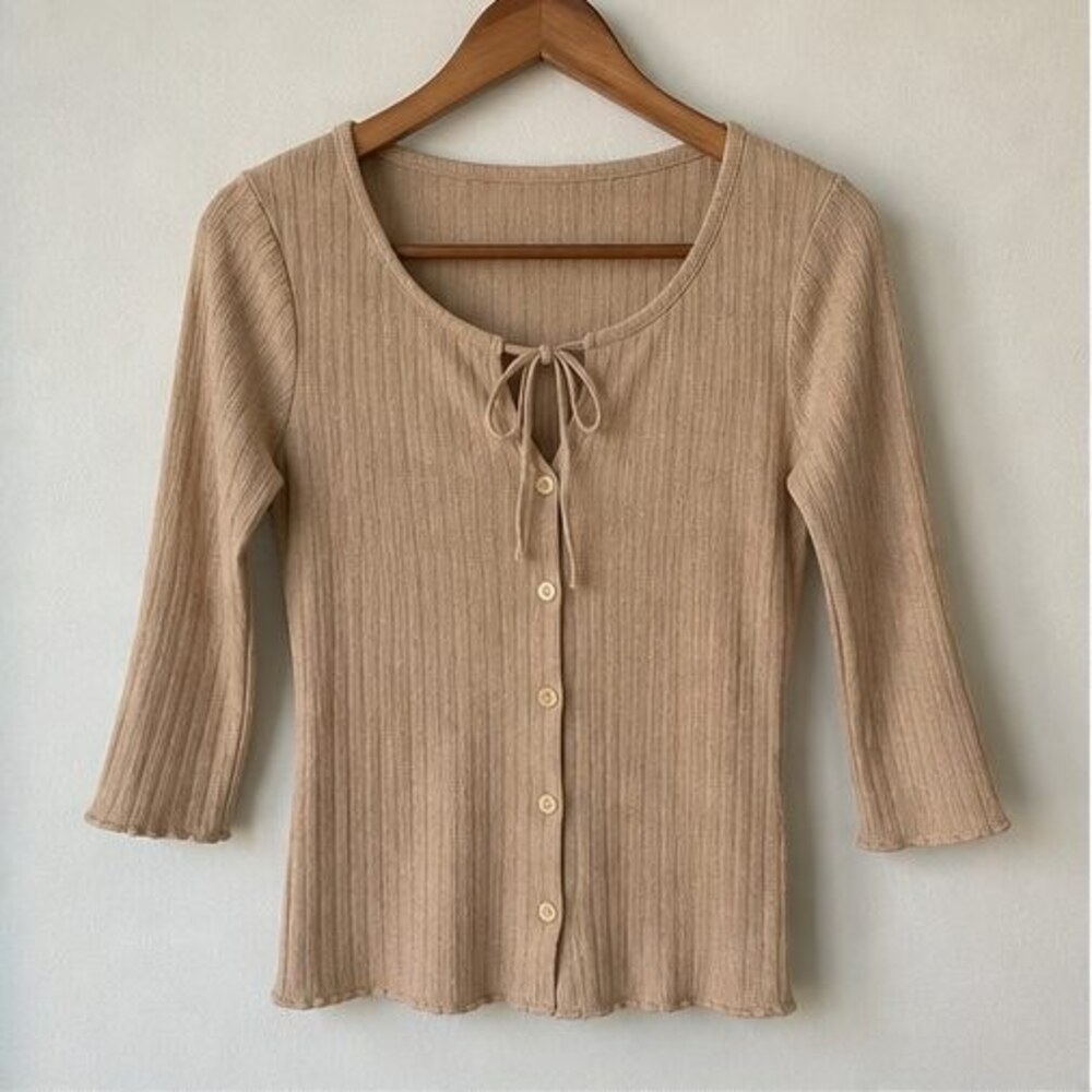 Sand Button Blouse